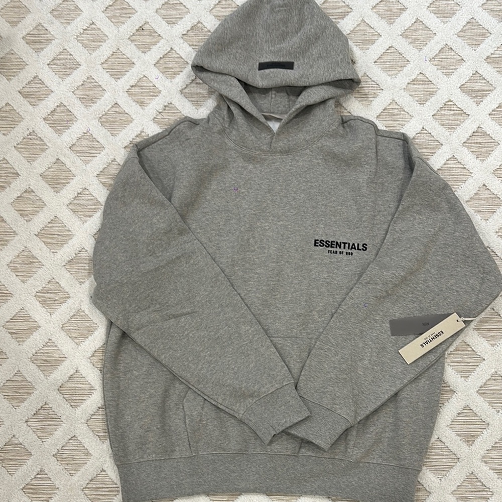 Fear of God Gray Sweater with Ribbed Cuffs